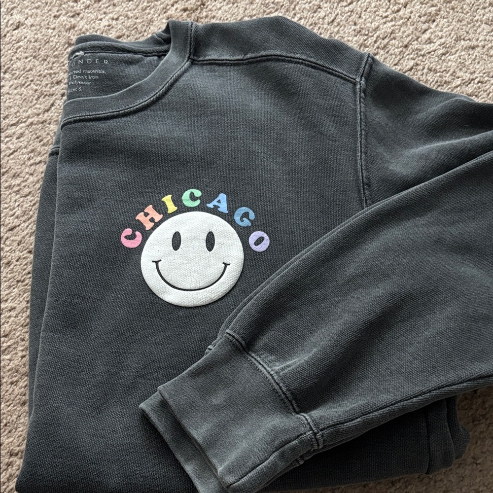Chicago Graphic Black Sweatshirt